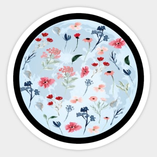 FULL MOON GIFT IDEA: FULL FLOWER MOON T-SHIRT Sticker